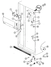 03 - Fresh Food Compartment parts for Magic Chef Refrigerator RC203TDV from AppliancePartsPros.com
