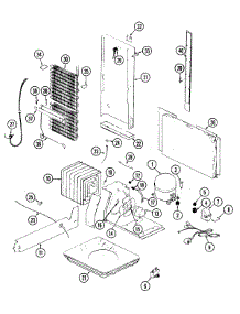 08 - Unit Compartment & System parts for Magic Chef Refrigerator RC203TDM from AppliancePartsPros.com