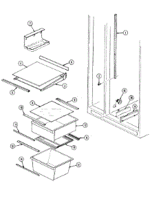 07 - Shelves & Accessories parts for Magic Chef Refrigerator RC203TDM from AppliancePartsPros.com