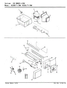 06 - Ice Maker & Bin parts for Magic Chef Refrigerator RC20LA-3AW / BS09A from AppliancePartsPros.com