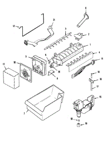 09 - Ice Maker parts for Magic Chef Refrigerator CTF1722GRW from AppliancePartsPros.com