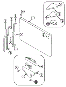 06 - Freezer Outer Door (Rev. 10-11) parts for Magic Chef Refrigerator CTF2125GRW from AppliancePartsPros.com