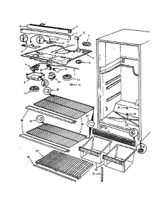 Fresh Food Compartment parts for Magic Chef Refrigerator RB17C-1A from AppliancePartsPros.com