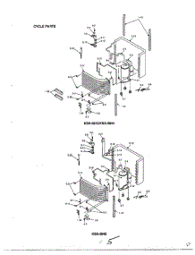 Complete Air Conditioner Assembly Page 5 parts for Magic Chef Air Conditioner KSA5842 from AppliancePartsPros.com
