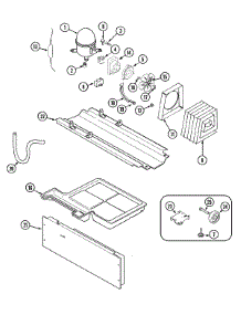 05 - Compressor (Ctl1511gew Rev.20) parts for Magic Chef Refrigerator CTL1511GEW from AppliancePartsPros.com