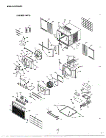 Complete Air Conditioner Assembly Page 4 parts for Magic Chef Air Conditioner KSA5843 from AppliancePartsPros.com
