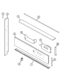 02 - Control Panel parts for Magic Chef Oven 9875VYV from AppliancePartsPros.com