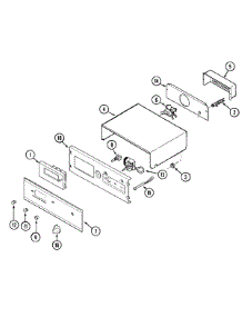 02 - Control Panel parts for Magic Chef Oven 9825XUB from AppliancePartsPros.com