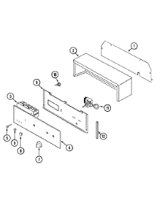 03 - Control Panel parts for Magic Chef Oven 9112WPW from AppliancePartsPros.com