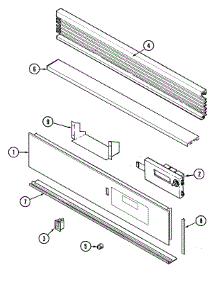 02 - Control Panel parts for Magic Chef Oven 9475VVV from AppliancePartsPros.com