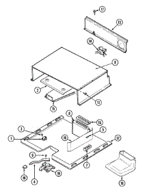 06 - Internal Controls parts for Magic Chef Oven 9475VVV from AppliancePartsPros.com