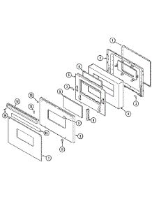 04 - Door (Ser. Pre. 14) parts for Magic Chef Oven 9475VVV from AppliancePartsPros.com
