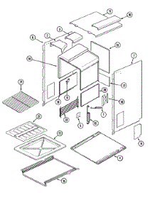 06 - Oven parts for Magic Chef Oven 9112WPW from AppliancePartsPros.com