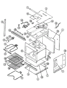 03 - Oven / Body parts for Magic Chef Oven 9815XUB from AppliancePartsPros.com