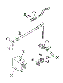 05 - Gas Controls parts for Magic Chef Oven 9112XPB from AppliancePartsPros.com