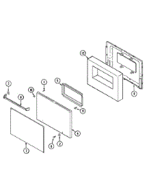 05 - Door (9212Xp, 9112Xp) parts for Magic Chef Oven 9212XPB from AppliancePartsPros.com