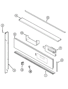 02 - Control Panel parts for Magic Chef Oven C9875VVV from AppliancePartsPros.com