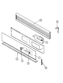 02 - Control Panel parts for Magic Chef Oven 9475XRB from AppliancePartsPros.com