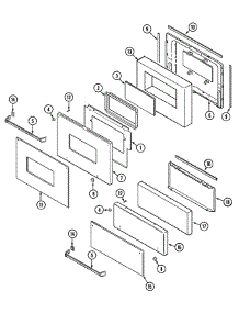 Door (Upper & Lower) parts for Magic Chef Oven OEMMAY5 from AppliancePartsPros.com