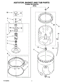 03 - Agitator, Basket And Tub Parts parts for Maytag Washer 4KHTW4505TQ0 from AppliancePartsPros.com
