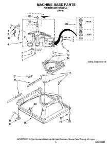 05 - Machine Base Parts parts for Maytag Washer 2DHTW4305TQ0 from AppliancePartsPros.com
