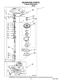 08 - Gearcase Parts, Optional Parts (Not Included) parts for Maytag Washer 2DHTW4305TQ0 from AppliancePartsPros.com