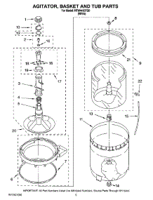 03 - Agitator, Basket And Tub Parts parts for Maytag Washer HTW4400TQ0 from AppliancePartsPros.com