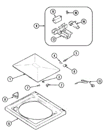 05 - Top parts for Admiral Washer CAV2004AKW from AppliancePartsPros.com