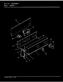 04 - Control Panel (Rev. A-D) parts for Magic Chef Washer W20JN1 from AppliancePartsPros.com