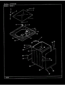 09 - Exterior (Rev. G-L) parts for Magic Chef Washer W20JN1 from AppliancePartsPros.com