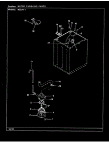 18 - Water Carrying (Rev. G-L) parts for Magic Chef Washer W20JN1 from AppliancePartsPros.com