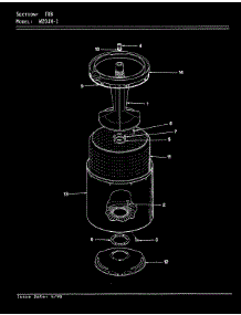 12 - Tub (Rev. A-D) parts for Magic Chef Washer W20JY1 from AppliancePartsPros.com