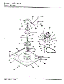 02 - Base & Drive (Rev. E-F) parts for Magic Chef Washer W20JN1 from AppliancePartsPros.com
