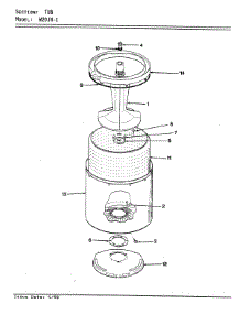 14 - Tub (Rev. E-F) parts for Magic Chef Washer W20JN1 from AppliancePartsPros.com