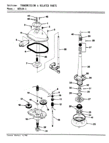 10 - Transmission & Related Parts (Rev. E-F) parts for Magic Chef Washer W20JN1 from AppliancePartsPros.com