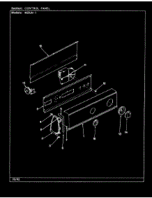 06 - Control Panel (Rev. G-L) parts for Magic Chef Washer W20JA1 from AppliancePartsPros.com