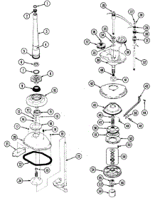 04 - Transmission parts for Magic Chef Washer W205KGA from AppliancePartsPros.com