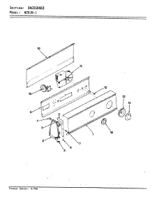 05 - Control Panel (Rev. E-F) parts for Magic Chef Washer W20JY1 from AppliancePartsPros.com