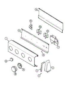 02 - Control Panel parts for Admiral Washer CAV2070LKW from AppliancePartsPros.com