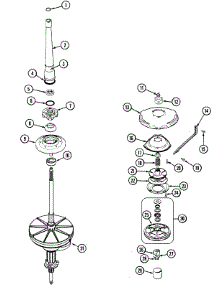 05 - Transmission, Dual Drive parts for Admiral Washer CAV2240LKW from AppliancePartsPros.com
