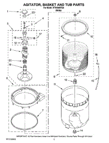 03 - Agitator, Basket And Tub Parts parts for Maytag Washer HTW4300TQ0 from AppliancePartsPros.com