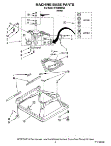 05 - Machine Base Parts parts for Maytag Washer HTW4300TQ0 from AppliancePartsPros.com