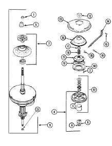 08 - Transmission (Series 17) parts for Magic Chef Washer CAV2000AWW from AppliancePartsPros.com