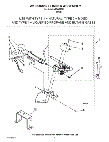 12 - Xlo Burner parts for Thermador PDR364GLZS from AppliancePartsPros.com