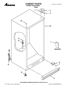 05 - Upper Plenum parts for Thermador CJ302ZS from AppliancePartsPros.com