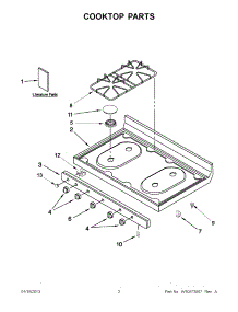 26 - Upper Microwave Oven Door parts for Thermador Wall Oven CJ302US from AppliancePartsPros.com