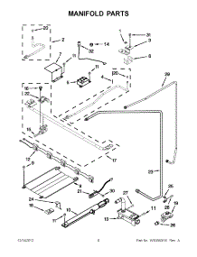 06 - Microwave Duct Exhaust parts for Thermador Oven SMWS72YP AFTER S/N 8204 from AppliancePartsPros.com