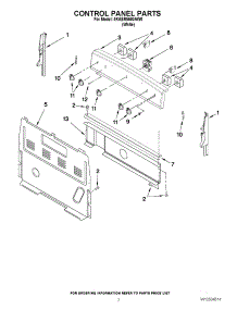 22 - Drawer Slides & Heating Element parts for Thermador Oven SMW272YS AFTER S/N 8204 from AppliancePartsPros.com