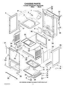 30 - Door parts for Thermador Oven SMW272YS AFTER S/N 8204 from AppliancePartsPros.com
