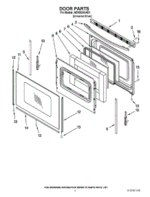 20 - Door parts for Thermador Oven SM272YS AFTER S/N 8204 from AppliancePartsPros.com